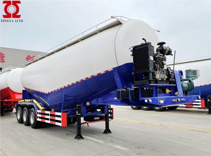 3axles مقطورة ناقلة الاسمنت