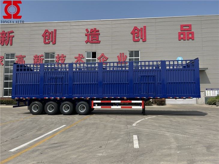 4axles Stake نصف مقطورة
