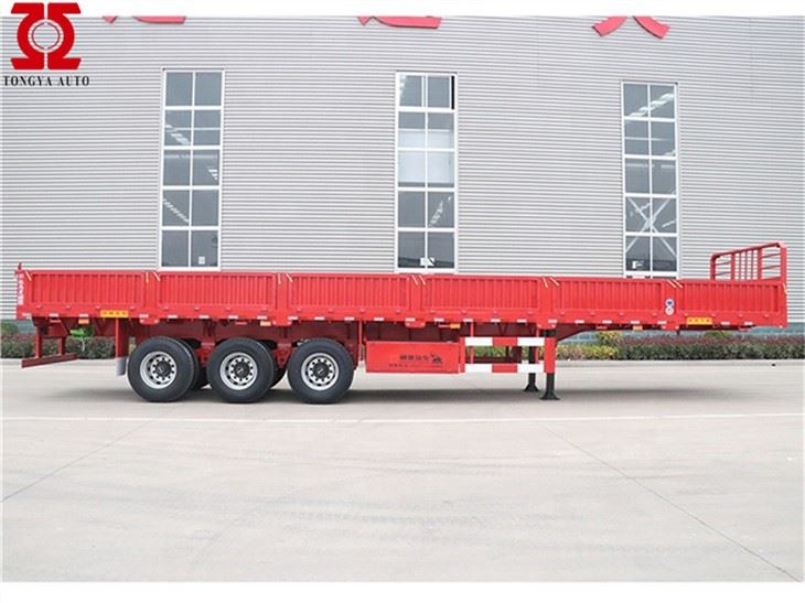 50tons الجدار الجانبي نصف مقطورة