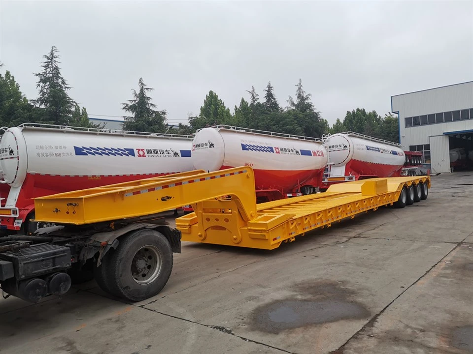 نصف مقطورة هيدروليكي Gooseneck Lowbed