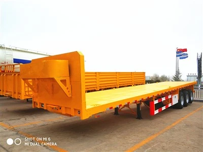 40ft حاوية مسطحة نصف مقطورة