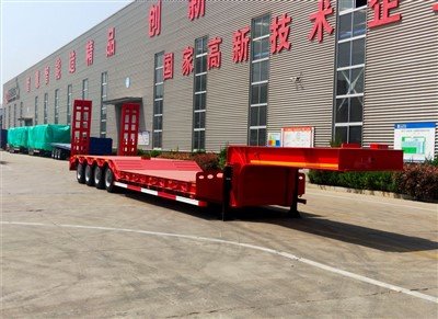 60tons Low Bed نصف مقطورة