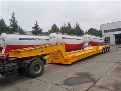 نصف مقطورة هيدروليكي Gooseneck Lowbed