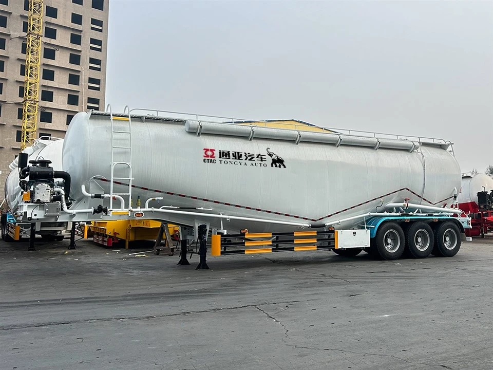 60T Powde Tanker نصف مقطورة مع محور BPW
